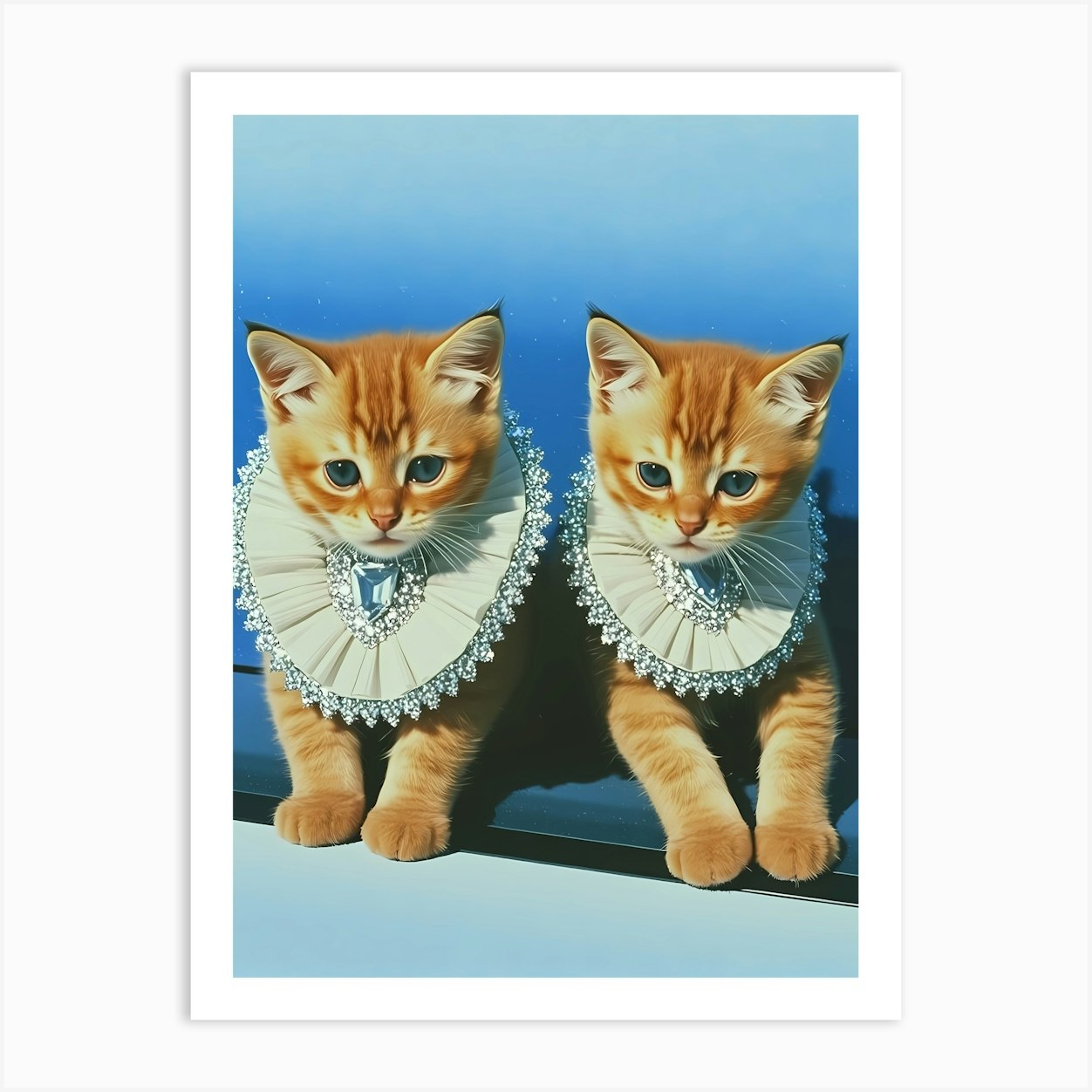 Two Kittens Art Print by Silverapple's Shop