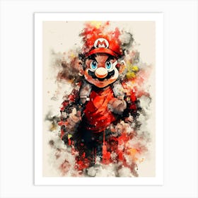 Mario Bros 1 Art Print