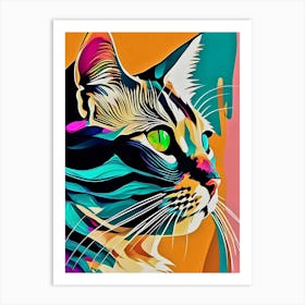 Electric Cat Art Print