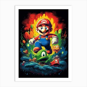 Mario Bros 49 Art Print