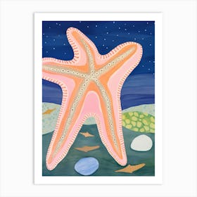Maximalist Animal Painting Starfish 1 Art Print