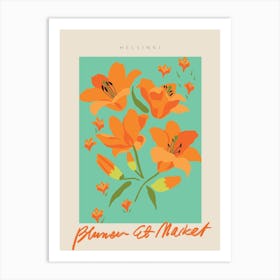 Helsinki Flower Market Art Print