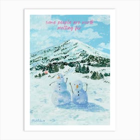 Snowman Art Print