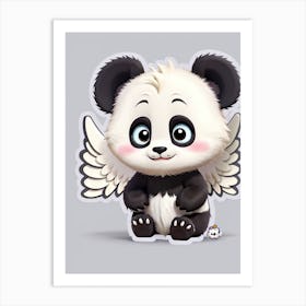 Cute Panda Bear Art Print