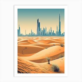 Dubai Cityscape Art Print