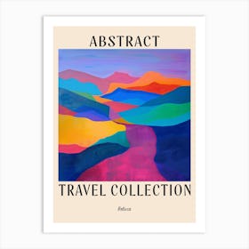 Abstract Travel Collection Poster Bolivia 7 Art Print