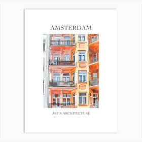 Amsterdam Travel And Architecture Poster 4 Art Print