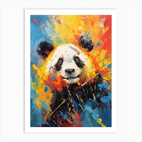 Panda Art In Expressionism Style 4 Art Print