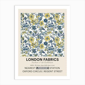 Poster Heather Heaven London Fabrics Floral Pattern 3 Art Print