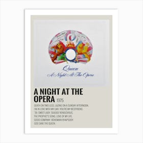 A Night At The Opera 1975 Poster Art Print