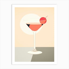 Mid Century Modern Sex On The Beach Floral Infusion Cocktail 2 Art Print