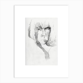 portrait sketch #28 Art Print