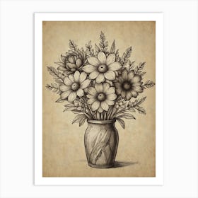 Flowers In A Vase 9 Art Print