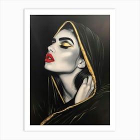 Black And Gold 48 Art Print