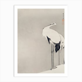 Two Cranes (1795), Itō Jakuchū Art Print