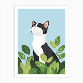 Cat In The Grass 8 Art Print