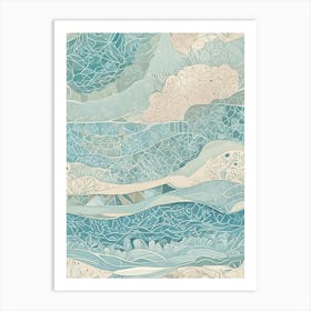 Seascape In Soft Hues Art Print