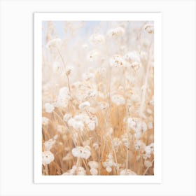 Boho Dried Flowers Forget Me Not 3 Art Print