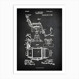 Barber Chair Patent Print,Barber Shop Decor,Barber Gifts,Barber Chair Poster,Barber Chair Wall Decor, Barber Art, Barber Chair Print, Cb8771 Art Print