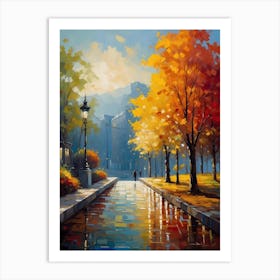 Autumn In The Park 1 Art Print