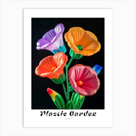 Bright Inflatable Flowers Poster Hollyhock 2 Art Print