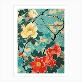 Hokusai Great Japan Botanical Japanese 15 Art Print