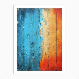 Paint On Wood Art Print