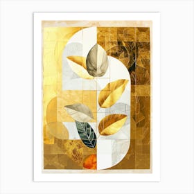 Golden Leaves 13 Art Print