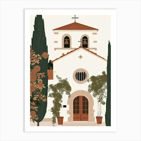 Santa Cruz Church 2 Art Print