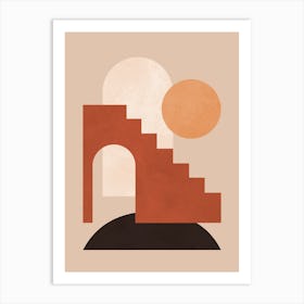 Architectural geometric shapes 15 Art Print