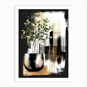 Cityscape Canvas Print 2 Art Print