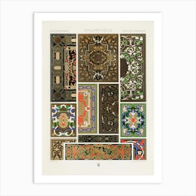 16th And 17th Century Pattern, Albert Racine 1 Art Print