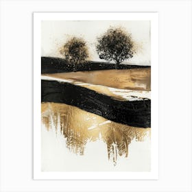 Black And Gold 60 Art Print