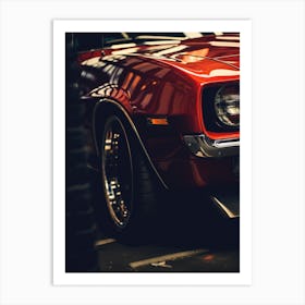 Close Of American Muscle Car 006 Art Print