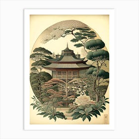 Tofuku Ji, Japan Vintage Botanical Art Print