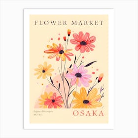 Flower Market Osaka 2 Art Print