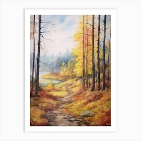 Autumn Forest Landscape The Mark Twain National Forest 2 Art Print