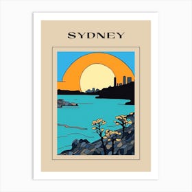 Minimal Design Style Of Sydney, Australia 2 Poster Art Print