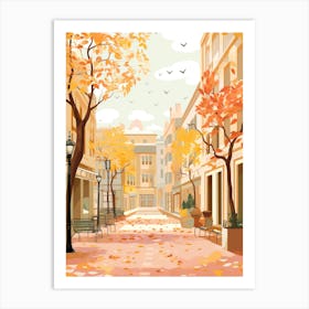 Abu Dahbi In Autumn Fall Travel Art 1 Art Print