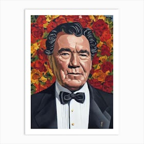 Albert Finney Illustration Movies Art Print