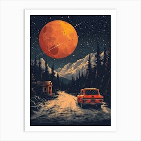 Moonlight Road Art Print