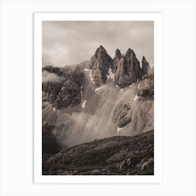 Moody Mountains Art Print