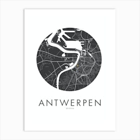 Antwerp in Black by emerybloom Art Print