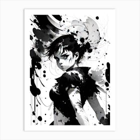 Black And White Painting 1 Art Print