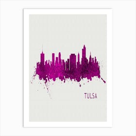 Tulsa Oklahoma City Purple Art Print