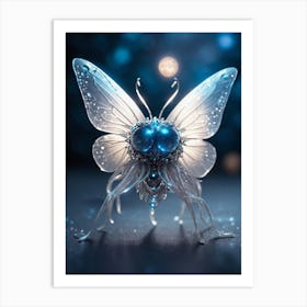 Blue Butterfly Art Print