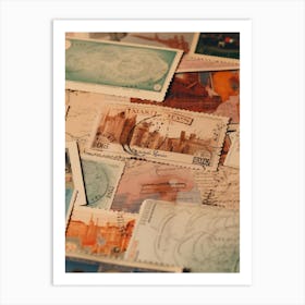 Postage Stamps 8 Art Print