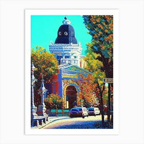 Odessa, City Us  Pointillism Art Print
