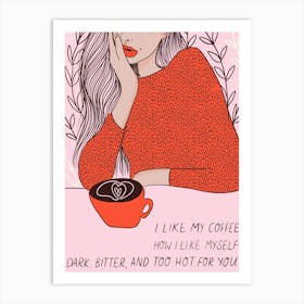 Coffee Sass Art Print