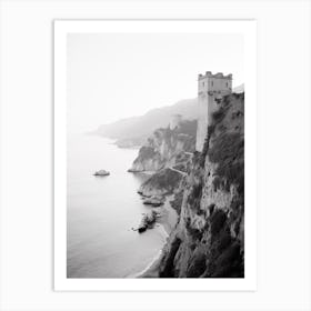 Tropea, Italy, Black And White Photography 1 Art Print